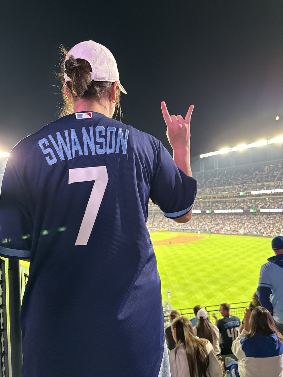 Lorenzosep's tweet image. As the long weekend comes to an end, @missy_sisler and I were happy to see @SislerKyle play in a crazy #3vs#4 game in Kansas. And then able to watch on TV as Student Doctor @SislerErika was reppin Mallory's Husband's Jersey. @LieutenantDans7 at the Rockies-Cubs game in Denver.