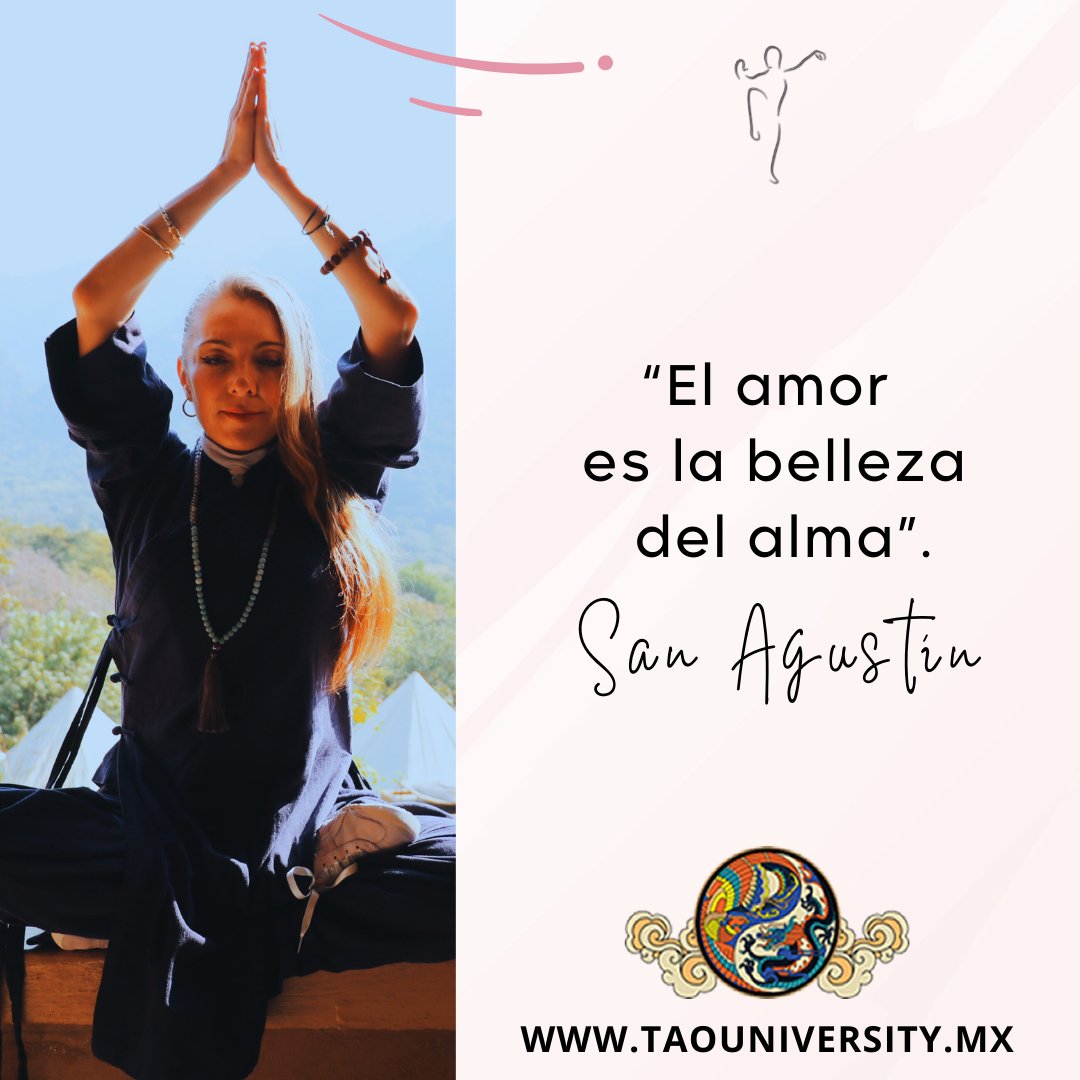 Buenos días, que la gracia y la dicha de manifiesten hoy en tu vida.
“El amor es la belleza del alma”.
San Agustín

#holistico #espiritu #taouniversity