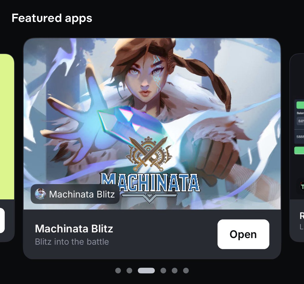 Machinata Blitz featured in Base app screenshot