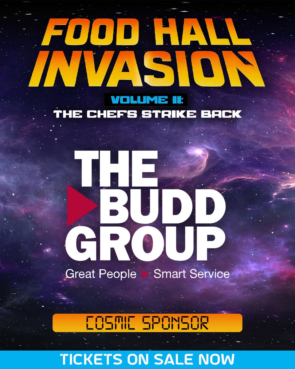 🌠 Big thanks to <a href="/TheBuddGroup/">The Budd Group</a> for being a Cosmic Sponsor of Food Hall Invasion: Volume II! 🎟️ Don’t miss it—tickets are limited: FoodHallInvasionNWNC.org
