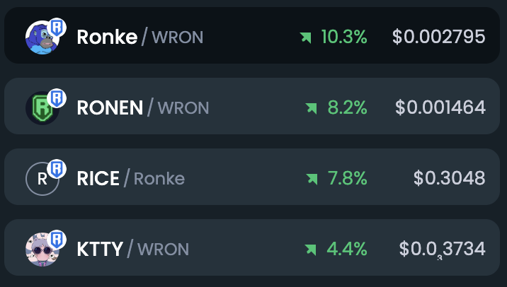 GM <a href="/Ronin_Network/">Ronin</a> 

$Ronke $Rice