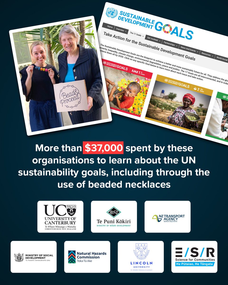 More than $37,000 of taxpayer and research funding went on staff painting beads to “learn” about the UN’s sustainability goals — and that’s before staff salaries are counted.

130 staff from agencies including MSD, NZTA, Te Puni Kōkiri, and Canterbury &amp; Lincoln Universities took