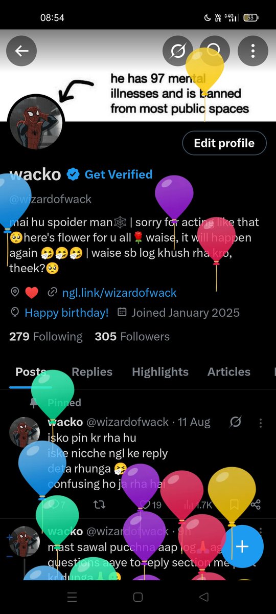 balloons on my tl🥰

(mere paas bs aaj ka din hai ye
harkat krne ke liye🤧)