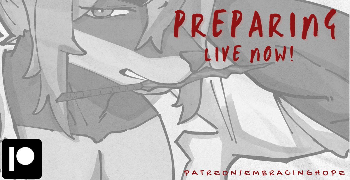HopeEmbracing's tweet photo. Kinn prepares for something! 

New collab with @The_Lycander out now on Patreon! https://t.co/Hh4OCYFxI9