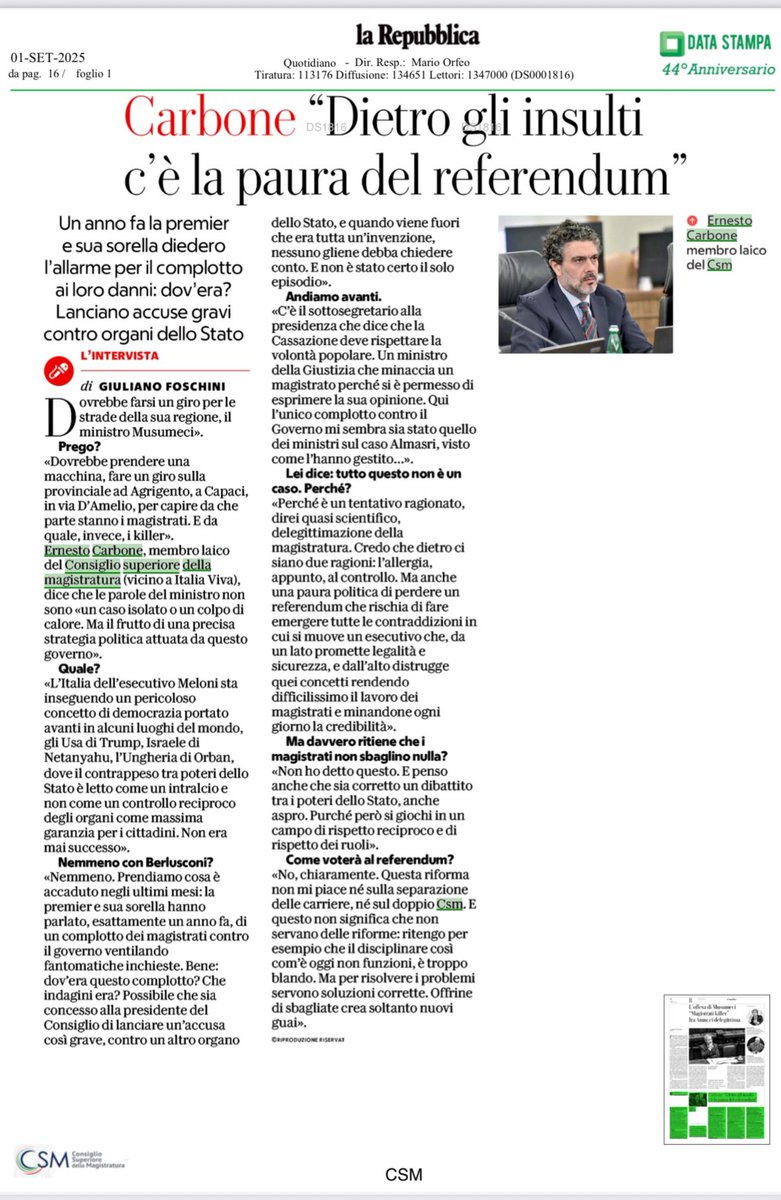 Due chiacchiere con <a href="/JulianFoschini/">giuliano foschini</a> su <a href="/repubblica/">Repubblica</a>