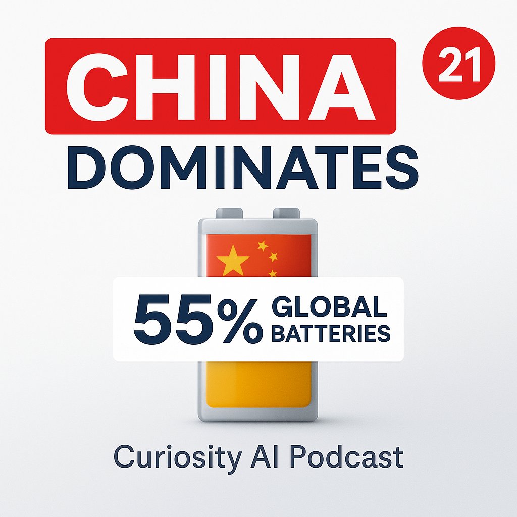 curiosityaihub's tweet photo. π¨ Battery Wars Ep. 21 π¨
China controls 55% of global EV batteries β‘
CATL: 38% | BYD: 17%
π§ Spotify: https://t.co/N57HVAqRFo
π Article: https://t.co/dXmLdkCkNV
βΆοΈ YouTube: https://t.co/KMbit6va2e
#BatteryWars #EV #CATL #BYD #CleanEnergy https://t.co/bsxyKF4UPA