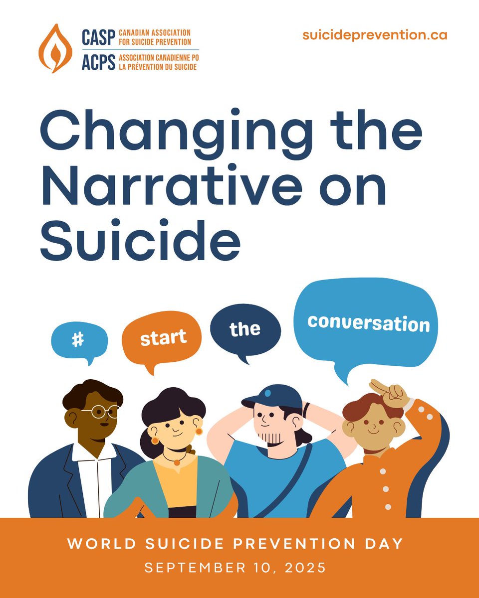 The conversation about suicide and mental health is important everyday, but today people globally are encouraged to engage in open and honest discussions about suicide for World Suicide Prevention Day. 

#WorldSuicidePreventionDay   #StartTheConversation
