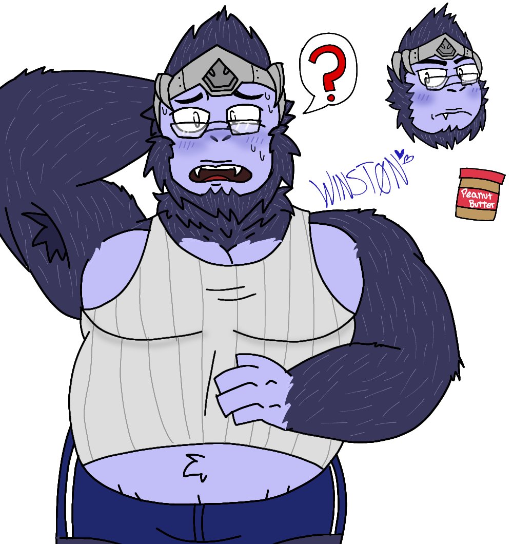 Un_Cyber_Furro's tweet photo. Gorila waton por qué si 💖👓🤭🖤 #ow2 #Overwatch2 #bara https://t.co/W6o0zIkf0F