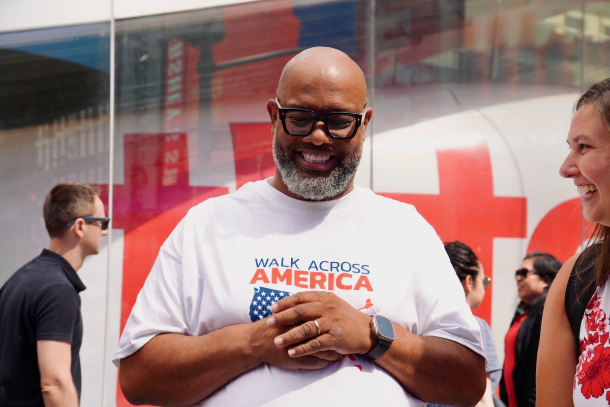 CoreyBBrooks's tweet photo. Day 1 wasn’t easy—it pushed me, tested me, and reminded me just how big this journey really is. But we’re in it for the long haul. Every mile matters, and with faith, focus, and your support, we will finish this walk across America. 🙏🏾#WalkAcrossAmerica https://t.co/sRUy4KWShV