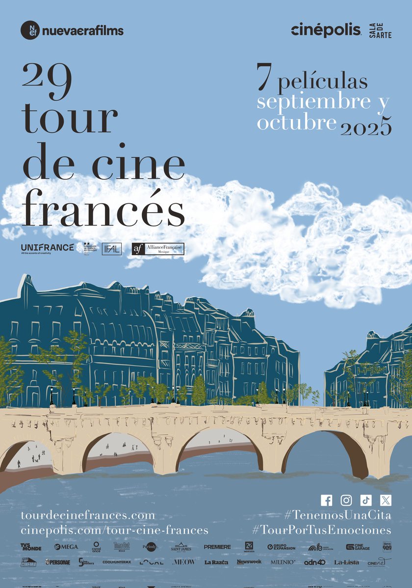 A partir del 11 de septiembre <a href="/nuevaerafilms/">Nueva Era Films</a> celebrará el 29 <a href="/tourcinefrances/">Tour de Cine Francés</a>, un festival de cine conformado por siete largometrajes que buscan sumergir al público mexicano en el lenguaje y la cultura francesa.

Conoce todos los detalles. 👇
climaxmx.com/cine/noticias/…
