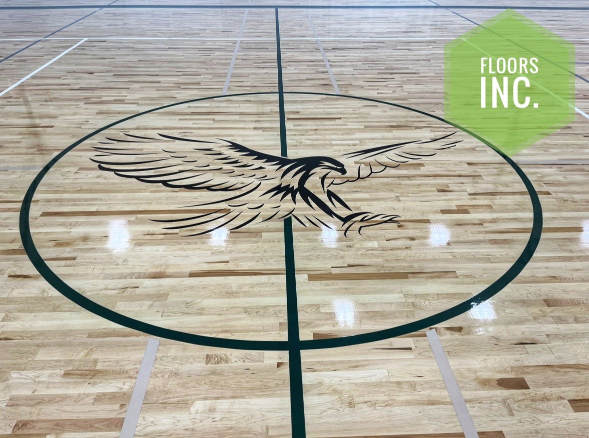 Gym_floor_guy's tweet photo. This project was not without its issues… high indoor relative humidity…. But it came out awesome! https://t.co/oxiWOC7gs6