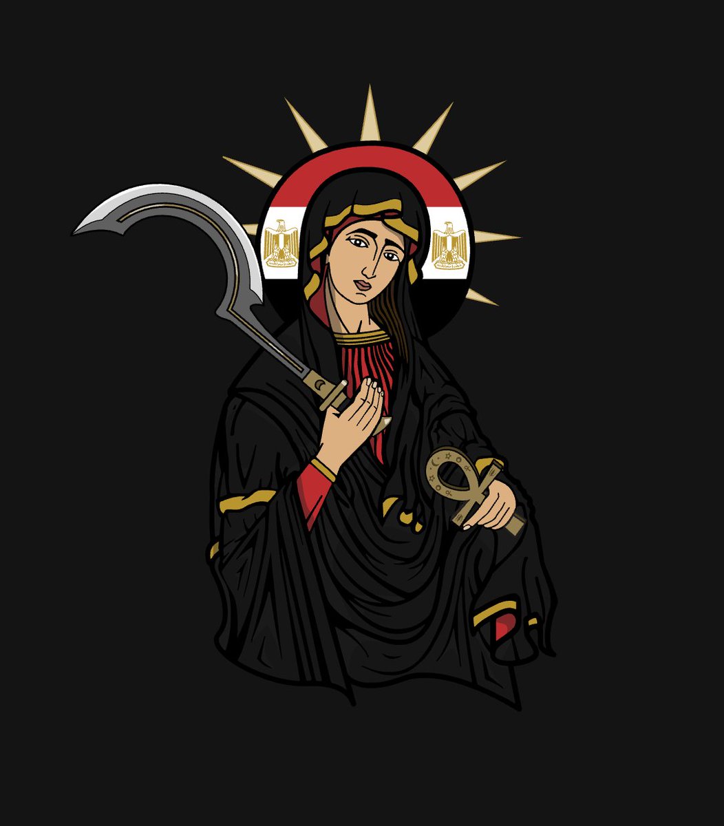 GM. Here's "Saint Ankh of Cairo" which was gifted to me by <a href="/schmrypto/">Schmrypto ☎️</a>, one of my favorite collectors around and creator of "Schmaints"

(FD: Other than this NFT I have no other interest in this project... I just think it's cool that people gift things sometimes)