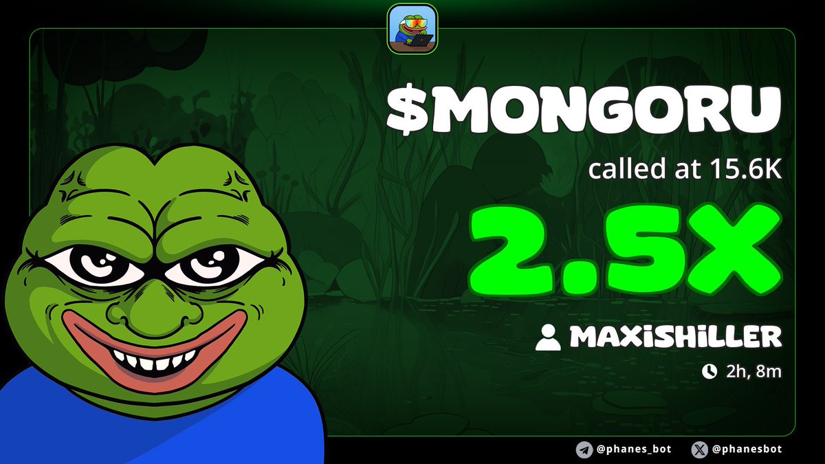 2x up from my call on $Mongoru
Called in my vip group
CA&gt;

2J8CP1znyDJqRQnM2syFvWsYFjnGwCwvTFjR1u1Xbonk