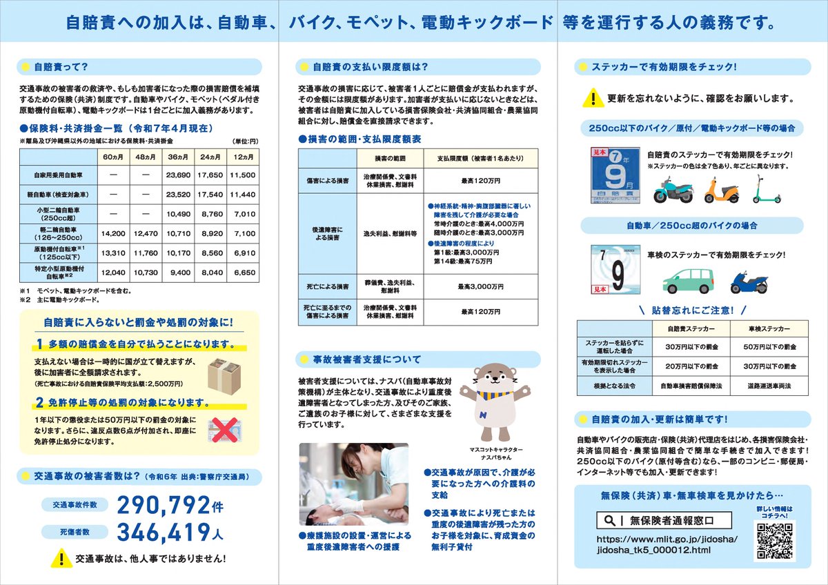国土交通省 物流・自動車局 保障制度参事官室 (@jibaiseki_mlit) / X