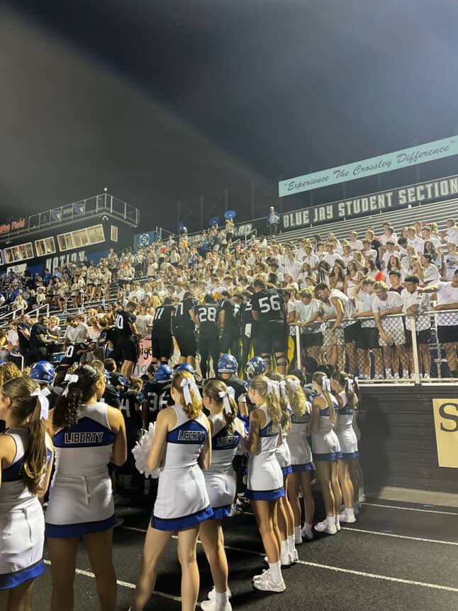 StudentSectRep's tweet photo. With another full weekend of Student Section Football this weekend, let’s take a look at Liberty Birdcage Crazies. This is going to be a rewarding week for Liberty! Youll find out tomorrow! #studentsectiongoals #studentsection #studentsectionsauce #studentsectionfootball #liberty https://t.co/tG4NuIHFd1