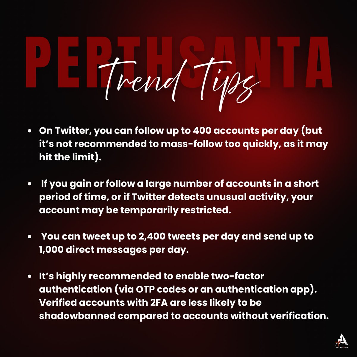 TrendforPS_TH's tweet image. ˚◡̈ 🖤𝑯𝒐𝒘 𝑻𝒐 𝑻𝒓𝒆𝒏𝒅𝒊𝒏𝒈 𝑶𝒏 𝑿 ꔛ🤍﹆ •

——Trend Tips

#HowtoTrendPS
#PerthSanta #เพิร์ธแซนต้า
#PerthTanapon #Santapp