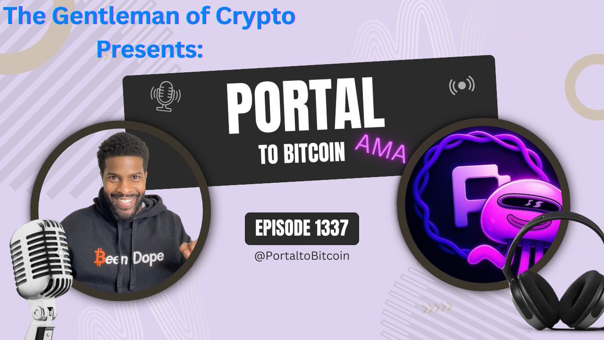 Defi and Bitcoin Anyone?? Tmw at 7am pst, come check out <a href="/PortaltoBitcoin/">Portal</a> AMA! As always come with questions!!