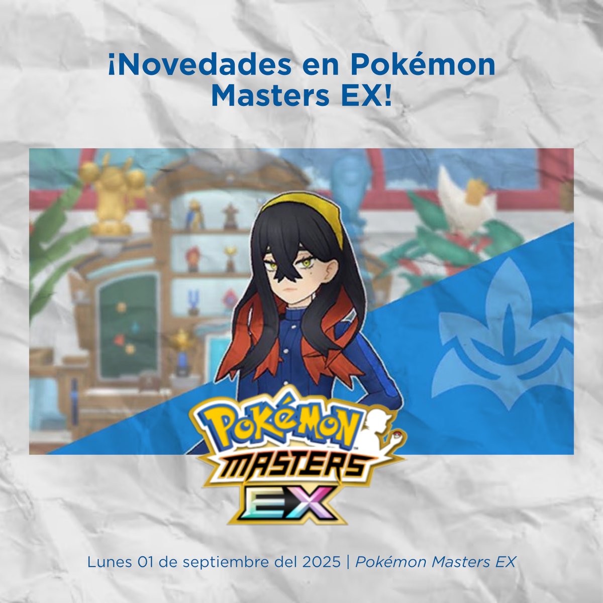 MrZombieMX's tweet photo. 🔥 Pokémon Masters EX Update! 🔥

Lusamine llega al Trainer Lodge (si tienes Carmine &amp; Sinistcha) 🌿
Friendship lvl 100 = Carmine &amp; Swadloon 💫
Nuevo Mix Scout con Barry &amp; Infernape 🔥
Poké Fair Scout: Marnie &amp; Morpeko ⚡ (hasta 01/10/25)

#PokemonMastersEX https://t.co/mBcmm6NEqm