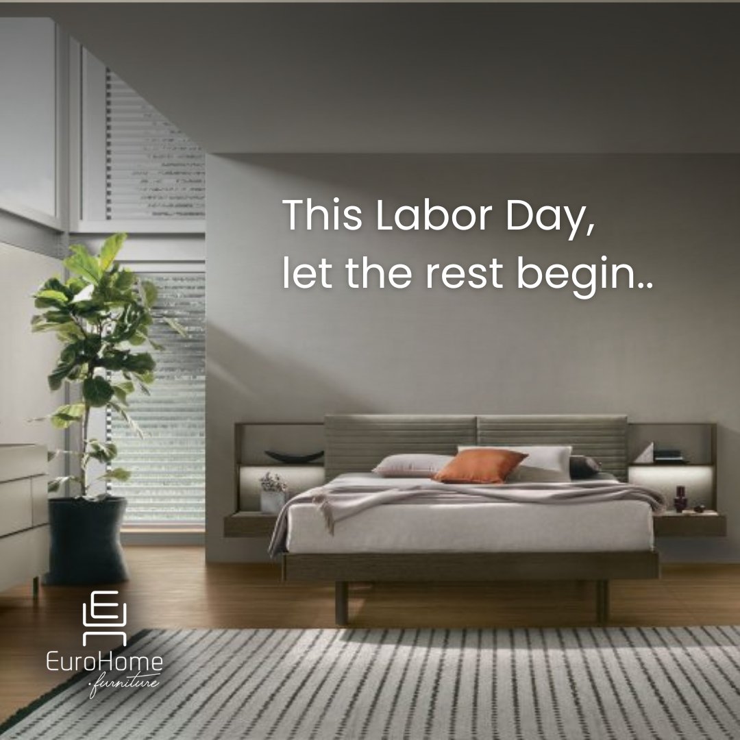 EuroHome_INT's tweet photo. Happy Labor Day from our family to yours! Ready to refresh your space? Our Labor Day Sale is on now! 
#LaborDay #LaborDayWeekend #Eurohome #HomeInspiration #InteriorDesign https://t.co/XfghmjUV65