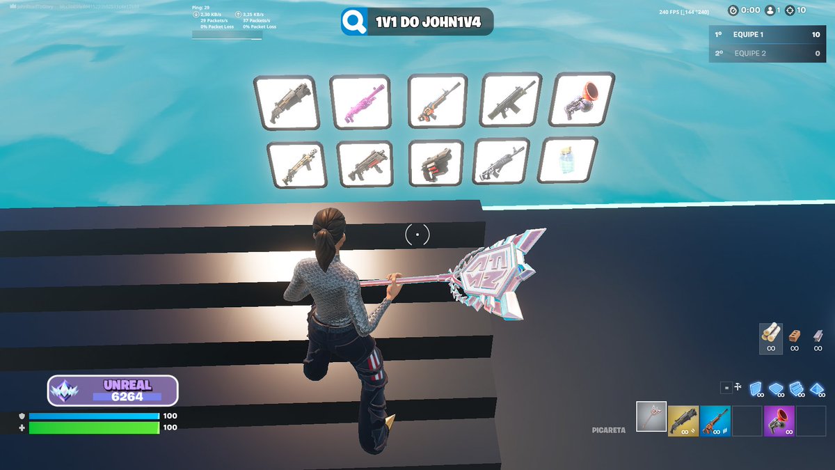 GUYS FIZ UMA NOVA ATULIZAÇÃO NO MEU MAPA DE 1V1 AGORA VCS PODEM ESCUTAR AS MUSICAS DO MOMENTO ENQUANTO JOGA X1 , ALEM DISSO O MAPA ESTA MUITO CLEAN E LISO 

1V1 DO JOHN1V4 NA LUPA OU 2636-1584-0074