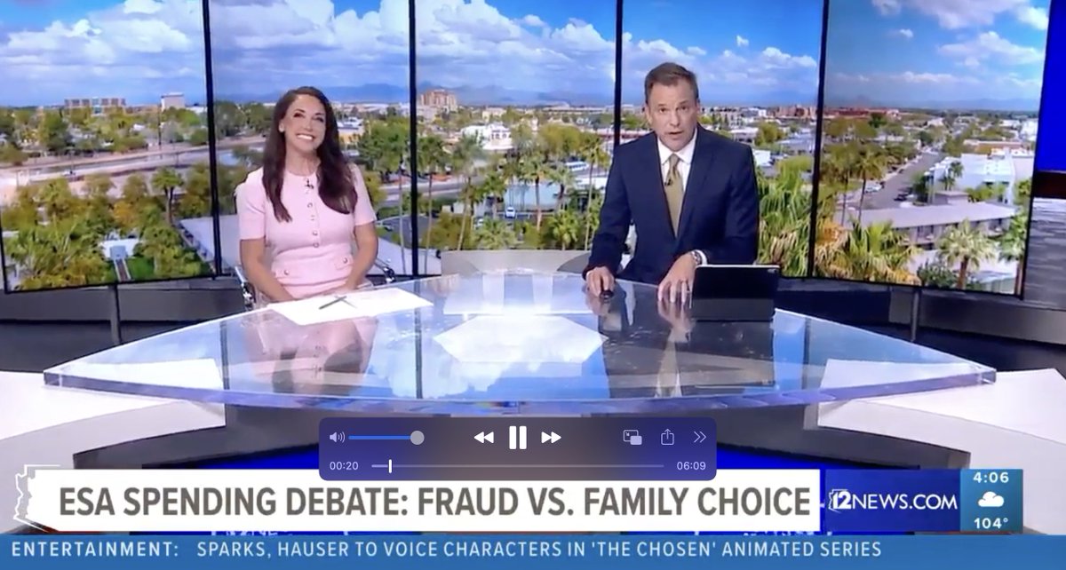BREAKING - check our my interview with @12news with Troy Hayden from today's news! 

Following are some important points that Arizona taxpayers and families to miss about #SchoolChoice and the #ArizonaESA Empowerment Scholarship Account program 🧵