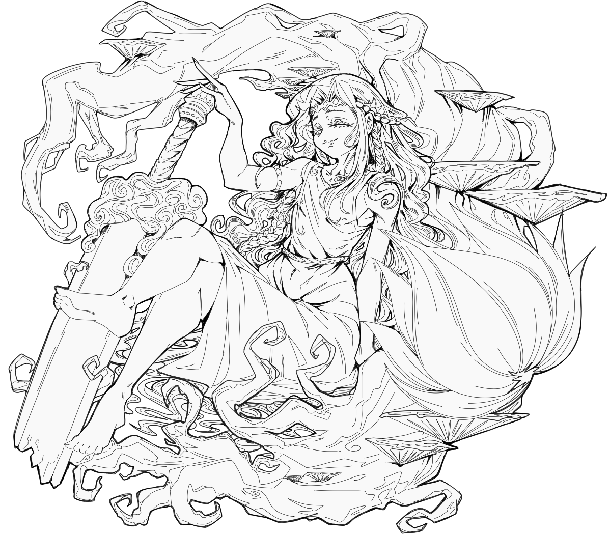 Miquella practice, see? i can draw real art if I want to  
#EldenRingFanart #ELDENRING