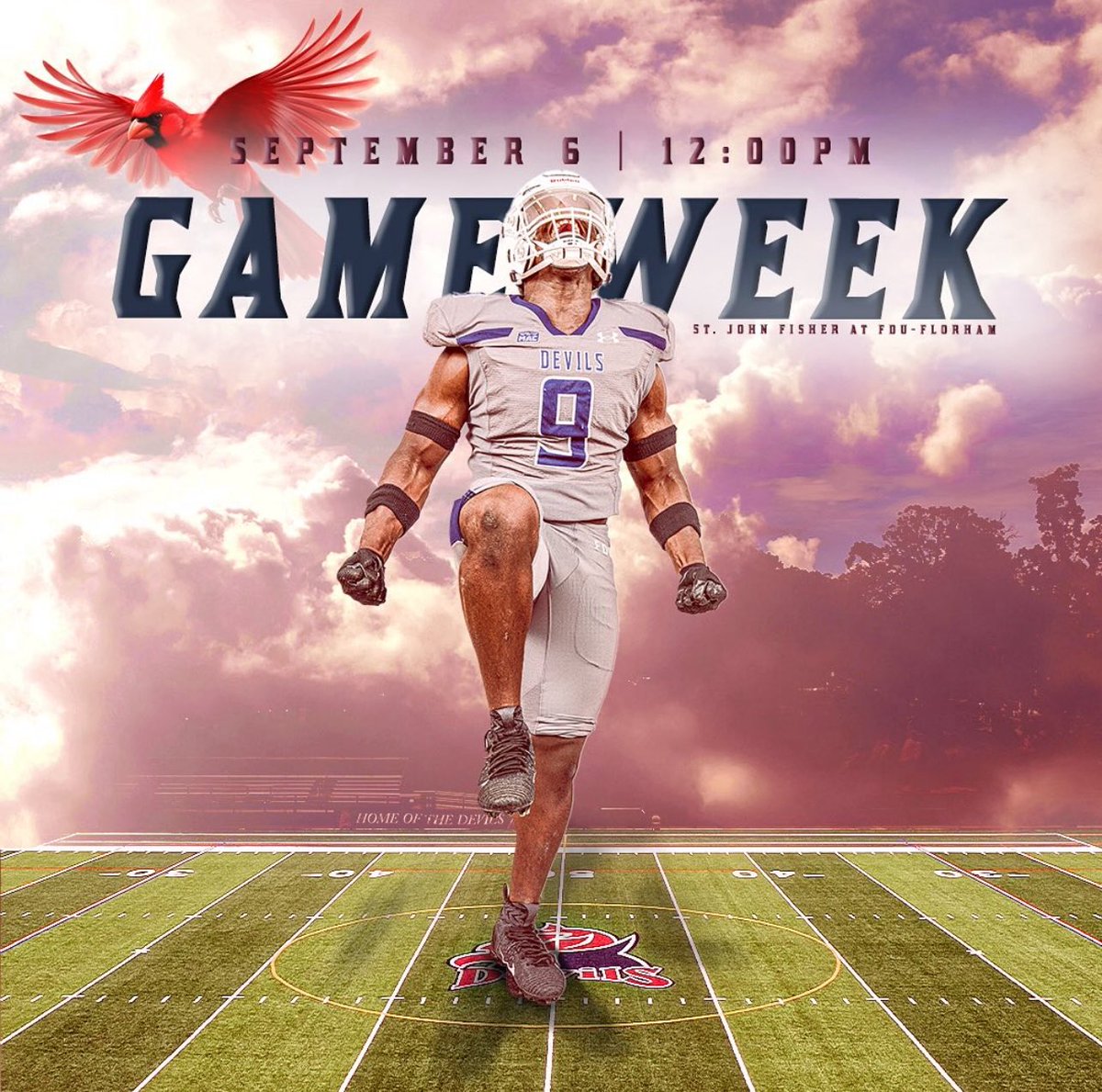 ITS GAME WEEK 💥 

FDU vs. St. John Fisher
12 PM | Madison, NJ

#FamilyDedicatedUncommon | #HornsUp