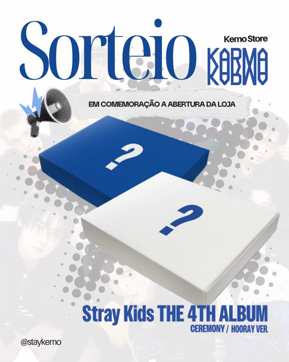KEMO ✦ KPOP FANMADE (@staykemo) on Twitter photo ✨ SORTEIO ÁLBUM KARMA - STRAY KIDS✨
Pra comemorar a abertura da nossa loja, vamos presentear um de vocês com um álbum “Karma” 💿💫
📌 Regras:
1️⃣ Seguir o perfil da KEMO no Instagram → <a href="/staykemo/">KEMO ✦ KPOP FANMADE</a> e aqui no X
2️⃣ Curtir e repostar esse post
3️⃣ Marcar 2 perfis nos comentários ⬇️ ✨ SORTEIO ÁLBUM KARMA - STRAY KIDS✨
Pra comemorar a abertura da nossa loja, vamos presentear um de vocês com um álbum “Karma” 💿💫
📌 Regras:
1️⃣ Seguir o perfil da KEMO no Instagram → <a href="/staykemo/">KEMO ✦ KPOP FANMADE</a> e aqui no X
2️⃣ Curtir e repostar esse post
3️⃣ Marcar 2 perfis nos comentários ⬇️