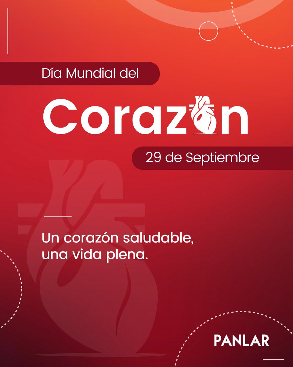 Hoy en el Día Mundial del Corazón recordamos la importancia de cuidarlo cada día.
Una alimentación balanceada, la actividad física y los chequeos médicos son pasos clave para mantenerlo fuerte y saludable. 💪❤️

👉 Desde PANLAR te invitamos a darle a tu corazón la atención que