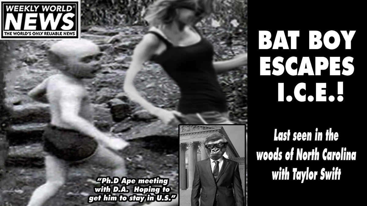 "It was crazy. He just slipped out and jumped the wall.  And it was a BIG wall."