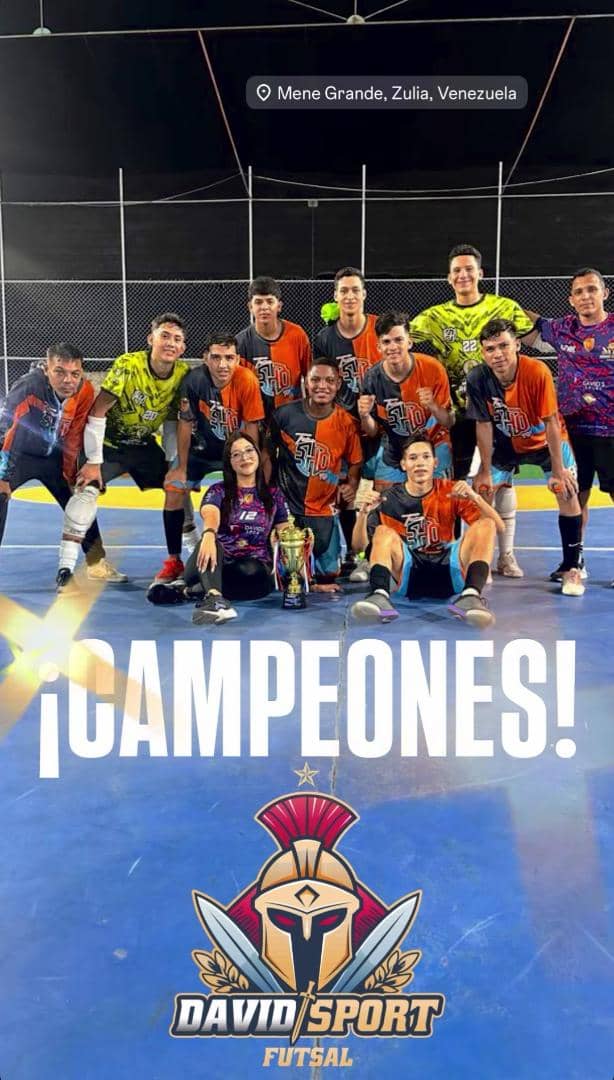 #FutsalTV | #Torneos

El David Sport se llevó la gloria en la categoría sub-19 en la Copa Champions Kids disputada en la Cancha de los Algarrobos, Mene Grande, estado Zulia.

¡Felicitaciones por el logro! 

#futsal #davidsport #copa #menegrande #zulia
