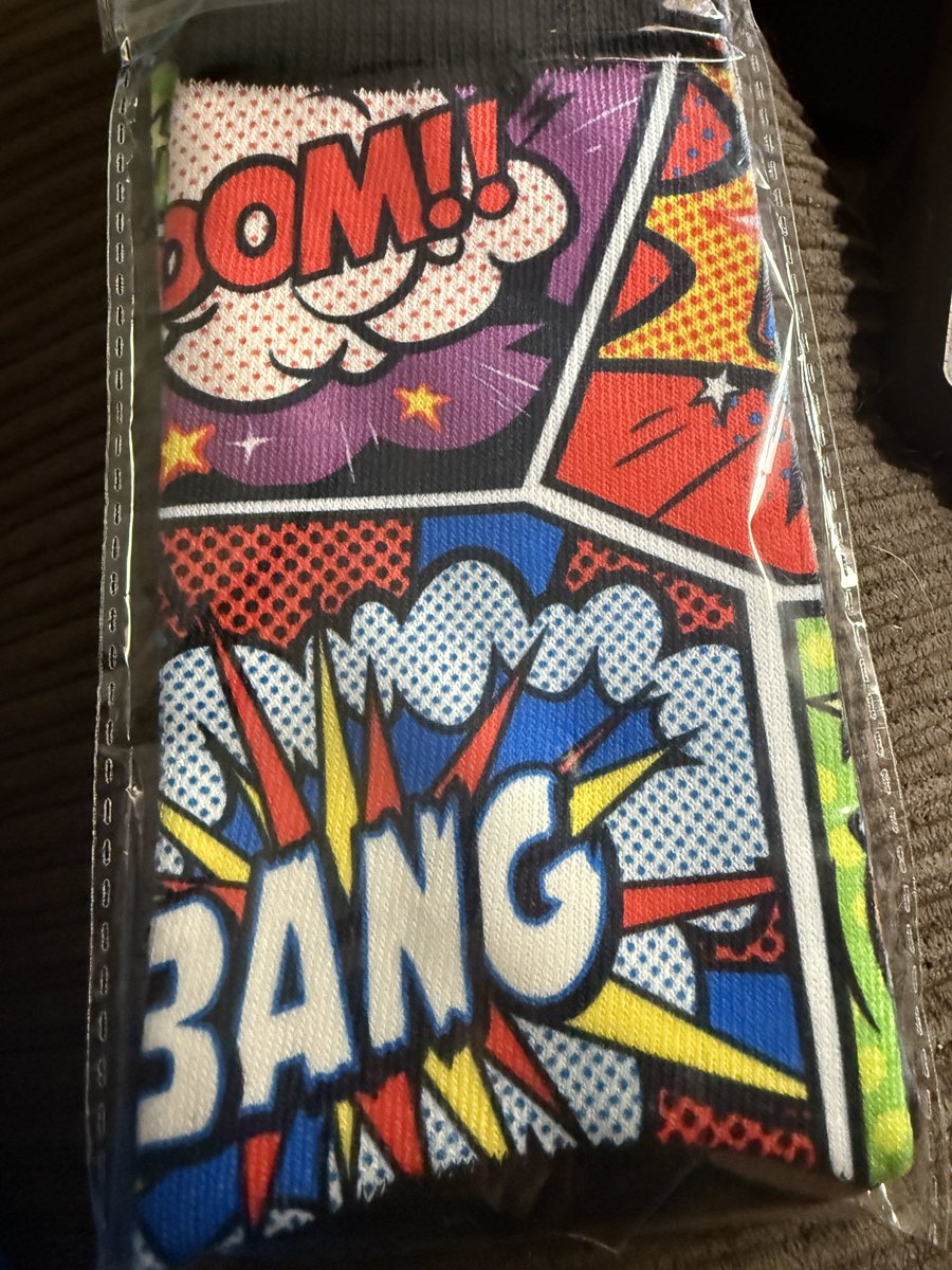 prayerdude's tweet photo. I’m preaching again this Sunday… so I bought new “onomatopoeia” socks 🧦 for the occasion… #Preaching #NoShoes #HolyGround https://t.co/jMDGRpmOK0