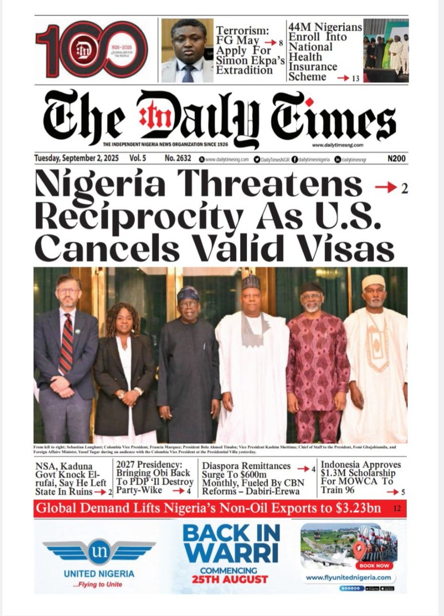 #HeadlinesToday #newsfeed #news #cover #DailyTimesNGR #MattersArising #newspaper #WeekendNews #news #trendingreelsvideoviraltodayシ゚viralシfbreels #earthquake #BBNajia #WilliamEst