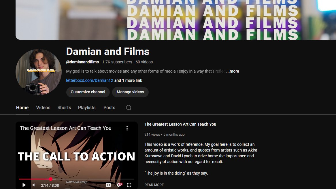 Getting back on this account is mostly a bit, but I've missed a lot of you people. 

I've been going hard on making Youtube videos this past year and if any of y'all are interested you ought to check it out. 2 videos every month!