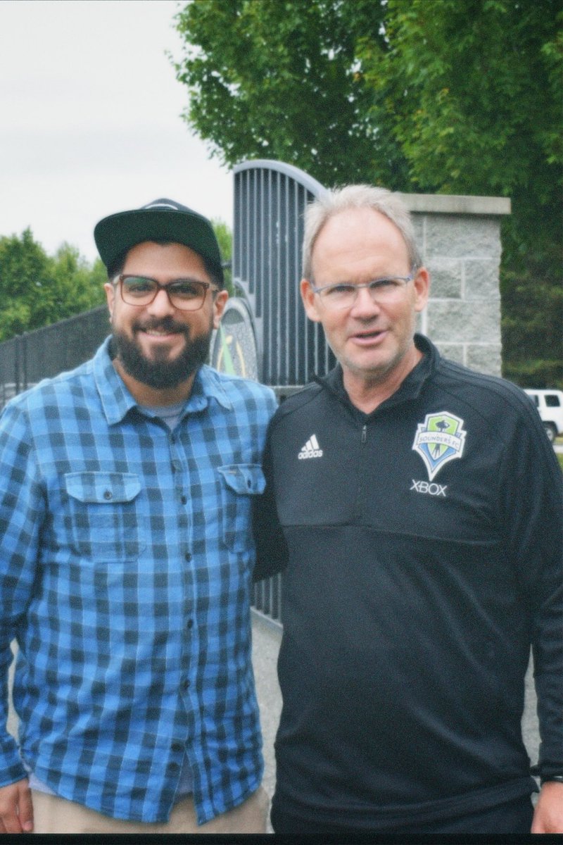 Time flies, but you, Coach <a href="/brianschmetzer/">brian schmetzer</a>, never stop achieving goals. Thanks, Coach! #BrianSchmetzer #Sounders #EBFG ⚽💚💙 #LeaguesCup25 <a href="/SoundersFC/">Seattle Sounders FC</a>