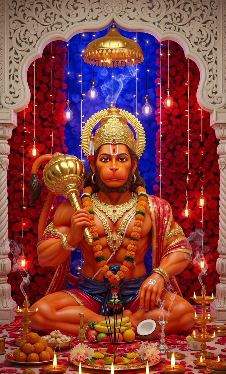 "पवन तनय संकट हरण मंगल मुर्ति रूप 
राम लखन सीता सहित हृदय बसहु सुर भुप"

हनुमानजी महाराज हमारे जीवन में सुख, शांति और समृद्धि लेकर आ रहे हैं..
हमारा जीवन सुखमय, शांतिमय और मंगलमय है...

जय श्रीराम 🕉 🙏 
जय बजरंग बली 🕉 🙏