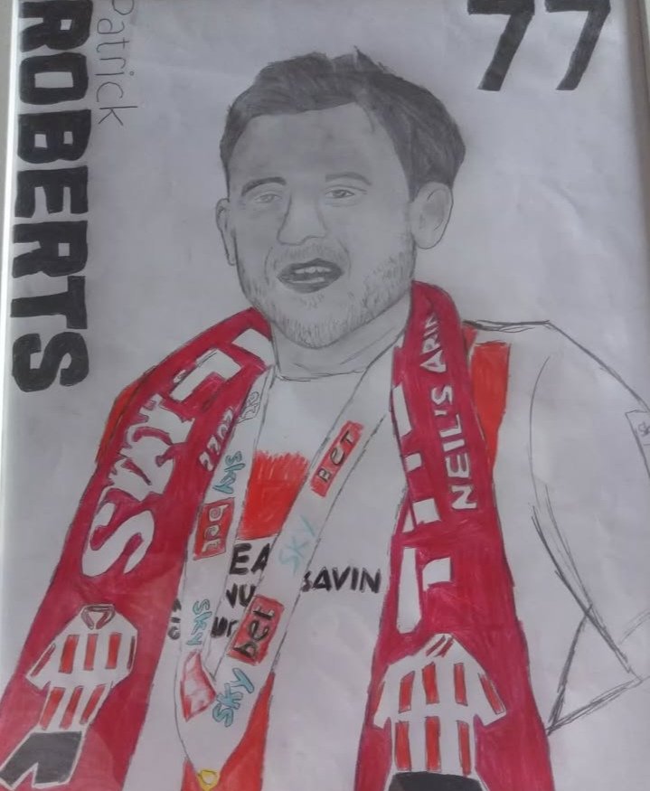 Chloe65729167's tweet photo. Cheers for the memories @patrick7roberts best of luck at @BCFC #sunderlandafc #minimessi #patrickroberts #PR10 @SunderlandAFC https://t.co/II9LjPhcnf