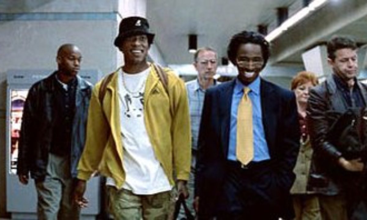 RanesHook's tweet photo. Don't blink, or you'll miss the action comedy of DOUBLE TAKE, next on the #WorkIsWar #LaborDay Action Movie Marathon! Sleek Wall Street trader #OrlandoJones is framed for a crime he didn't commit, and only fast-talking G-man #EddieGriffin can save him! https://t.co/41L8CuO4ep https://t.co/7wxmKKoG9n