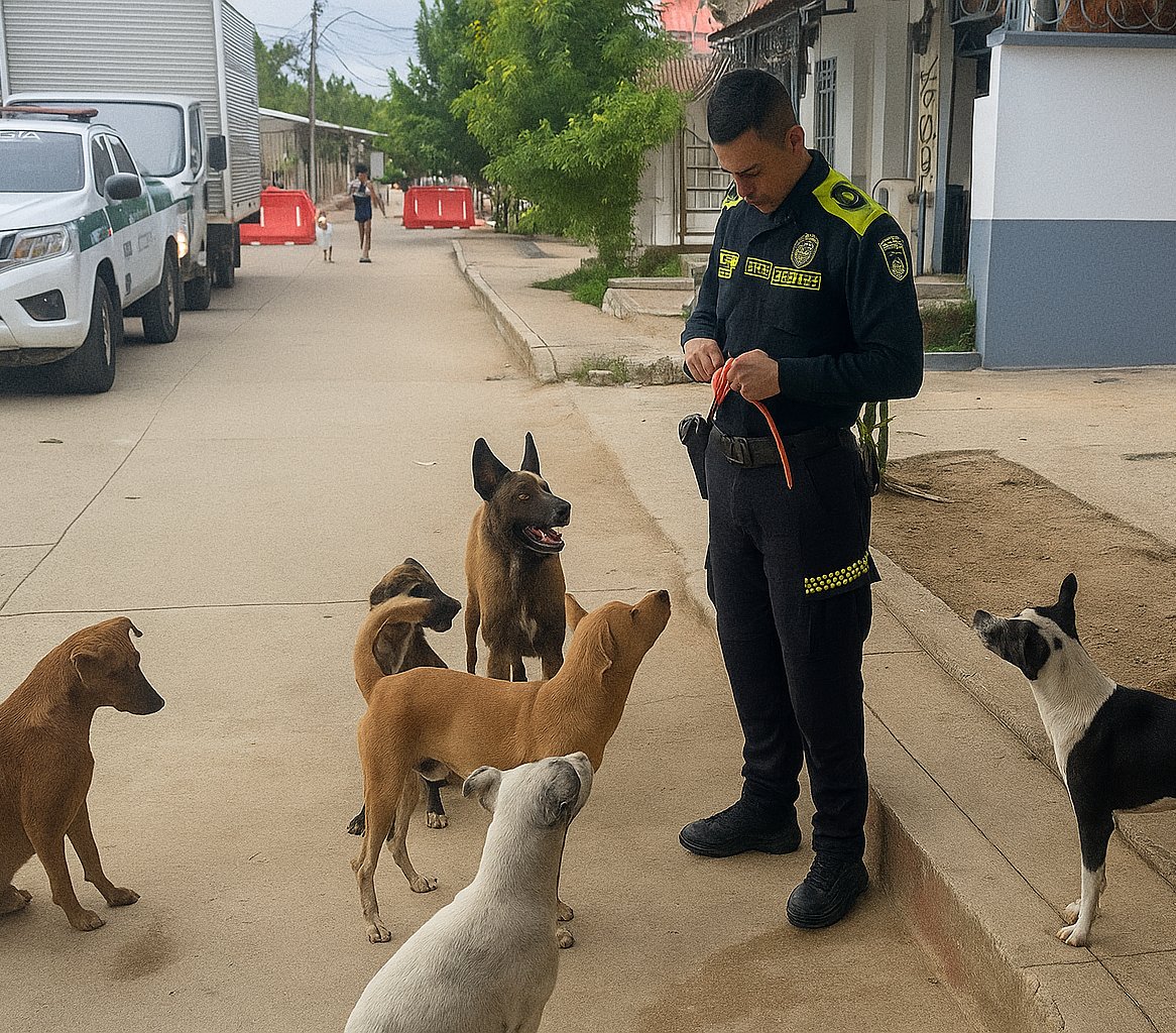 PlataformaALTO's tweet photo. El ángel de los perritos: la historia del policía que salva a peludos sin hogar en Maríalabaja, Bolívar 🐶❤️

Rubén Andrés Rivera es un policía que transformó su uniforme en un puente de amor hacia los animales. 

Sus primeros amigos de cuatro patas en Maríalabaja fueron Vegeta,  Mono y Manchas, tres perritos que lo acompañaban en jornadas de sol  ardiente y noches serenas. La partida trágica de Vegeta lo marcó  hondamente, pero en lugar de endurecer su corazón, avivó aún más su amor  por los animales.

Con el tiempo, la estación policial del municipio dejó de ser solo un puesto de vigilancia para convertirse en un refugio improvisado. 

Los perritos sin hogar, como si la brisa les trajera la  noticia, llegan buscando agua fresca, un puñado de arroz, la sombra  generosa de un árbol, o simplemente compañía. Allí encuentran algo más  que alimento: afecto, caricias y un rincón seguro.

El Teniente y sus auxiliares los bañan con paciencia, curan sus heridas  y les devuelven la dignidad perdida. Y ellos, agradecidos, se  convirtieron en fieles centinelas, acompañando las rondas policiales  como si también fueran guardianes del pueblo.

Los peludos le enseñaron que el amor y la lealtad trascienden, dejando en Maríalabaja un legado de cariño por ellos. 
¡Un gran ejemplo, más policías como él!