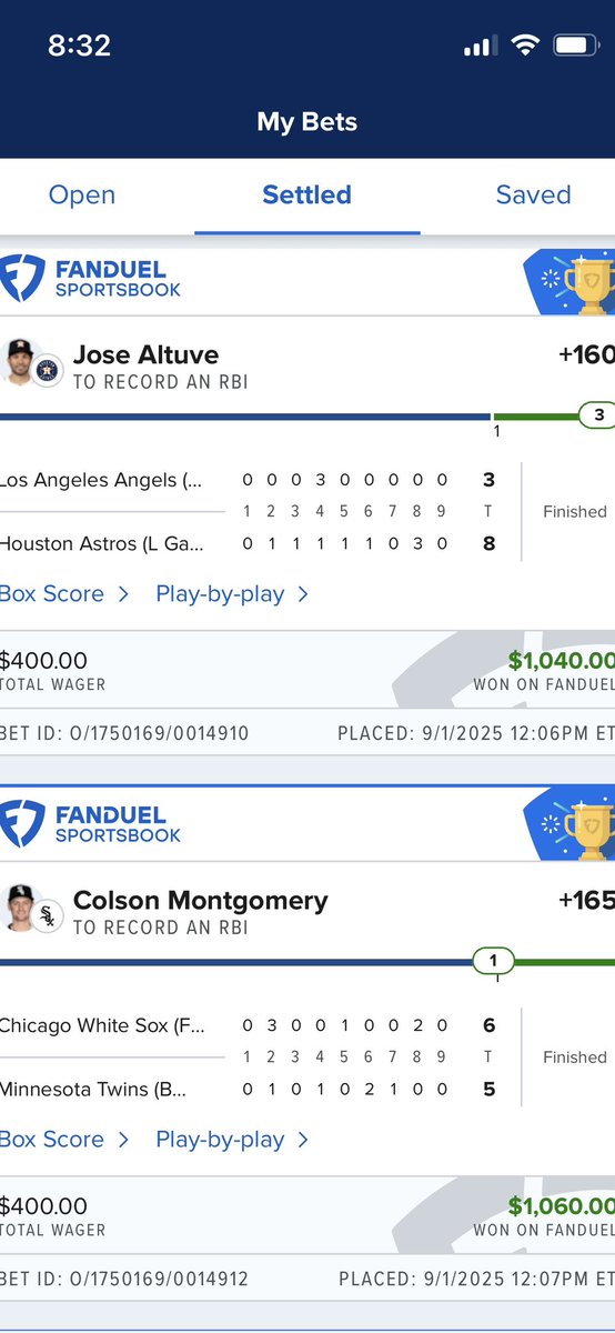 Nice day of #MLB