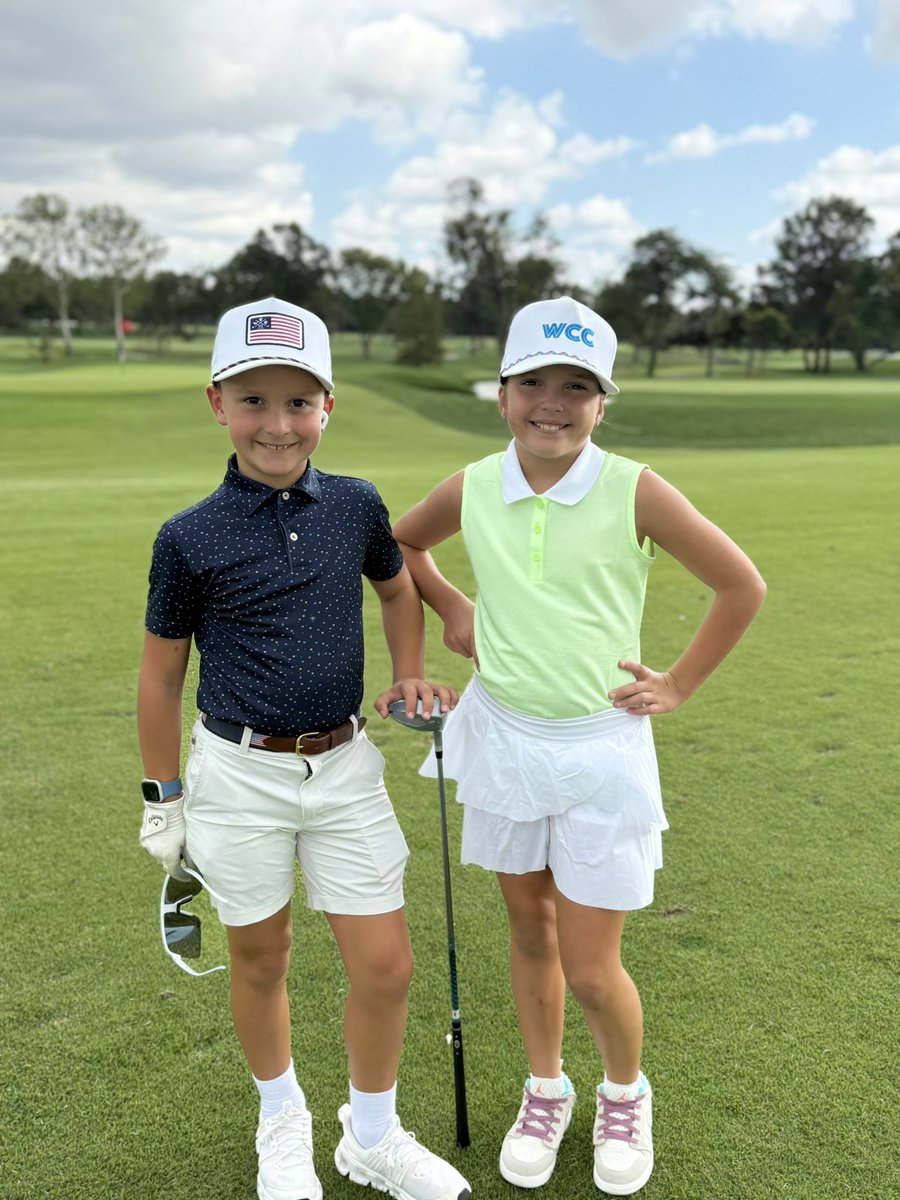 Mrsashtidemann's tweet photo. The Fun before the storm ⛈️ ⛳️ @BTidemann https://t.co/pzbqR0XsMI