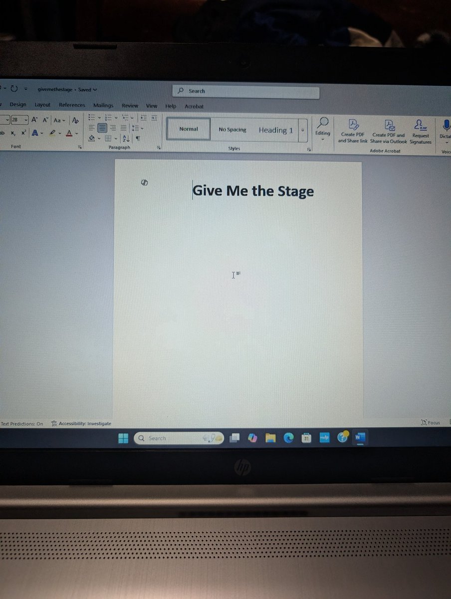 Writing update: Today I wrote in Give Me The Stage. The new word count is 26,183. #author #autobiographicalwriting #musicindustry #music #musiciansofinstagram #musicianlife #singer #songwriter