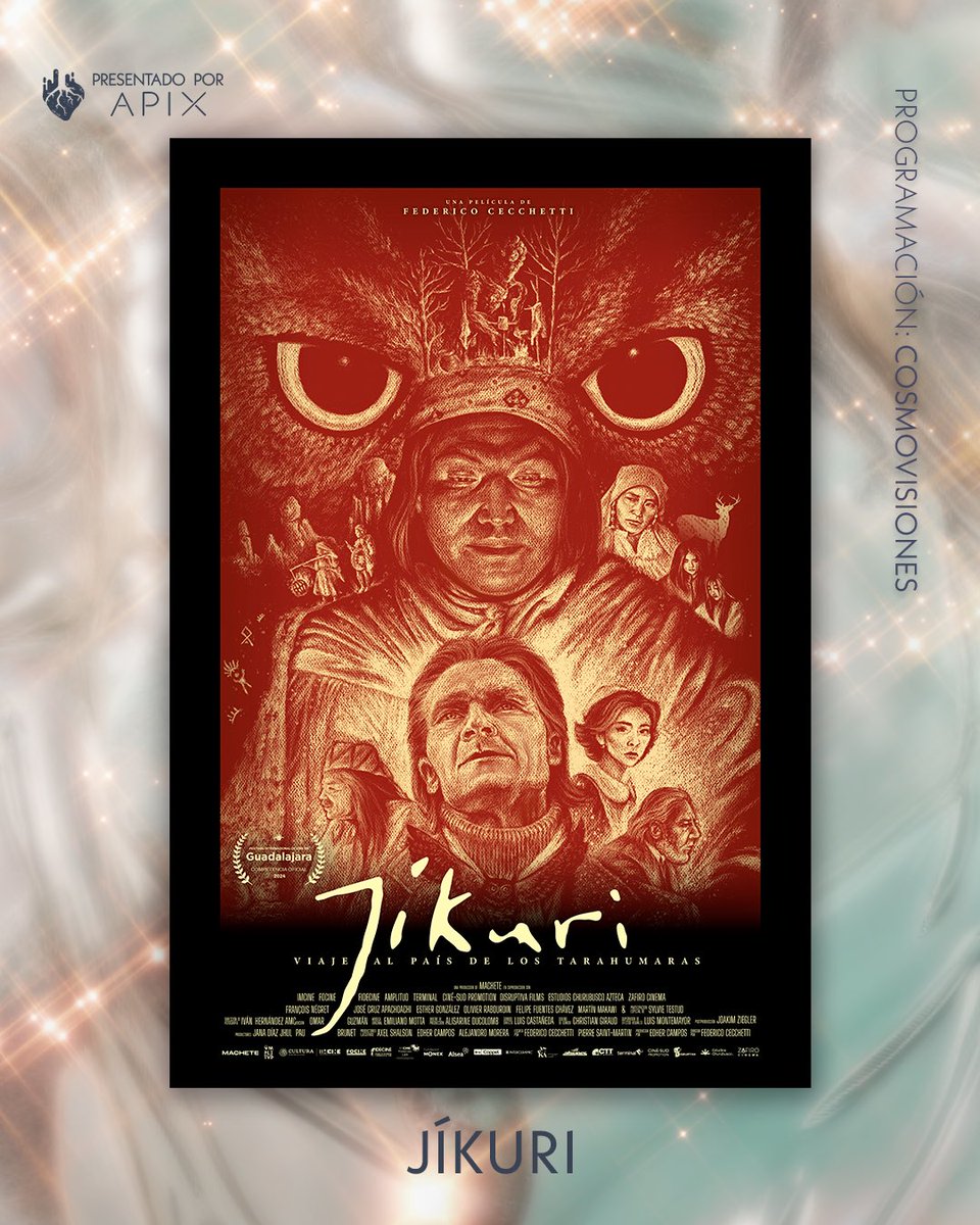 _arbolrojocine's tweet photo. 🎬 Jíkuri. Viaje al País de los Tarahumaras 🎬

Un viaje onírico y espiritual. 🌵✨

Esta cinta forma parte de la sección #Cosmovisiones y se presenta en alianza con @MacheteCine.

📅 18–28 septiembre
Chetumal, Bacalar y Cancún 

#Infinito ♾️🐍 #SomosElFestivalDelSur #8Años https://t.co/Y45f2TG6pd