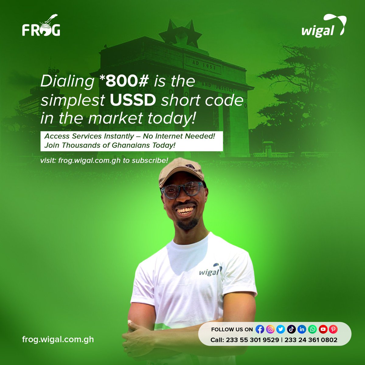 No internet? No problem. With USSD, your customers connect anytime, anywhere. Fast. Simple. Secure. 🚀
👉 frog.wigal.com.gh
#USSD #WigalVision #Innovations
