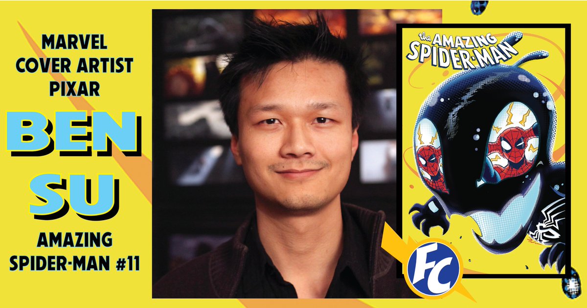 Sat 9/6 11AM-1PM, visit the new Flying Colors and meet Marvel &amp; Pixar artist BEN SU!

Ben's latest Marvel cover on Amazing Spider-Man 11 releases Wed 9/3.

More in our latest up Infrequent Flyer email: conta.cc/4g17Yoj