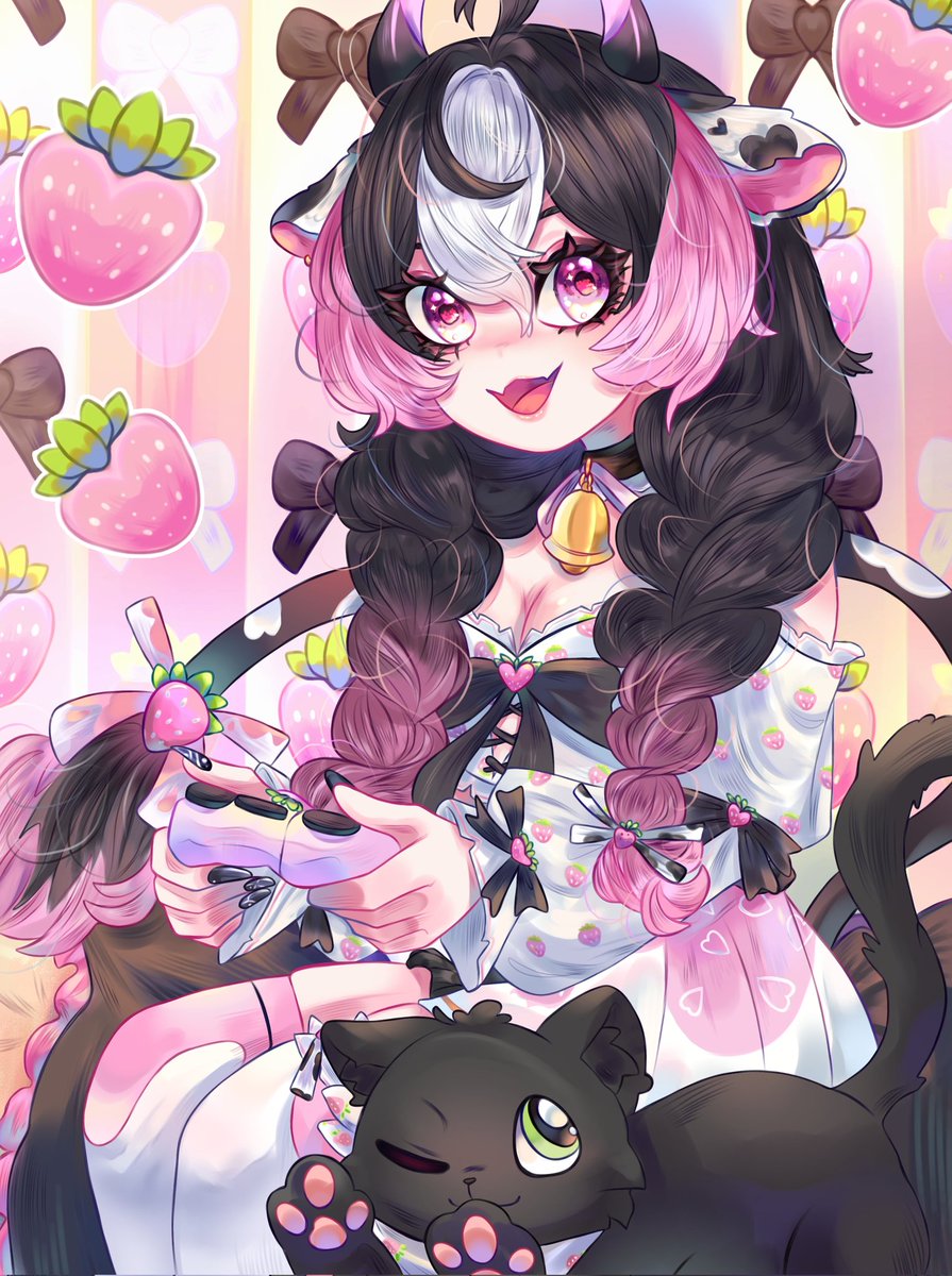 Participating in <a href="/EuphoriaPlays/">🔔🩷 Euphoria | RaceTuber</a> contest, your character is too cuteee 🩷 I hope you like it <3 

#EuphiIllust25