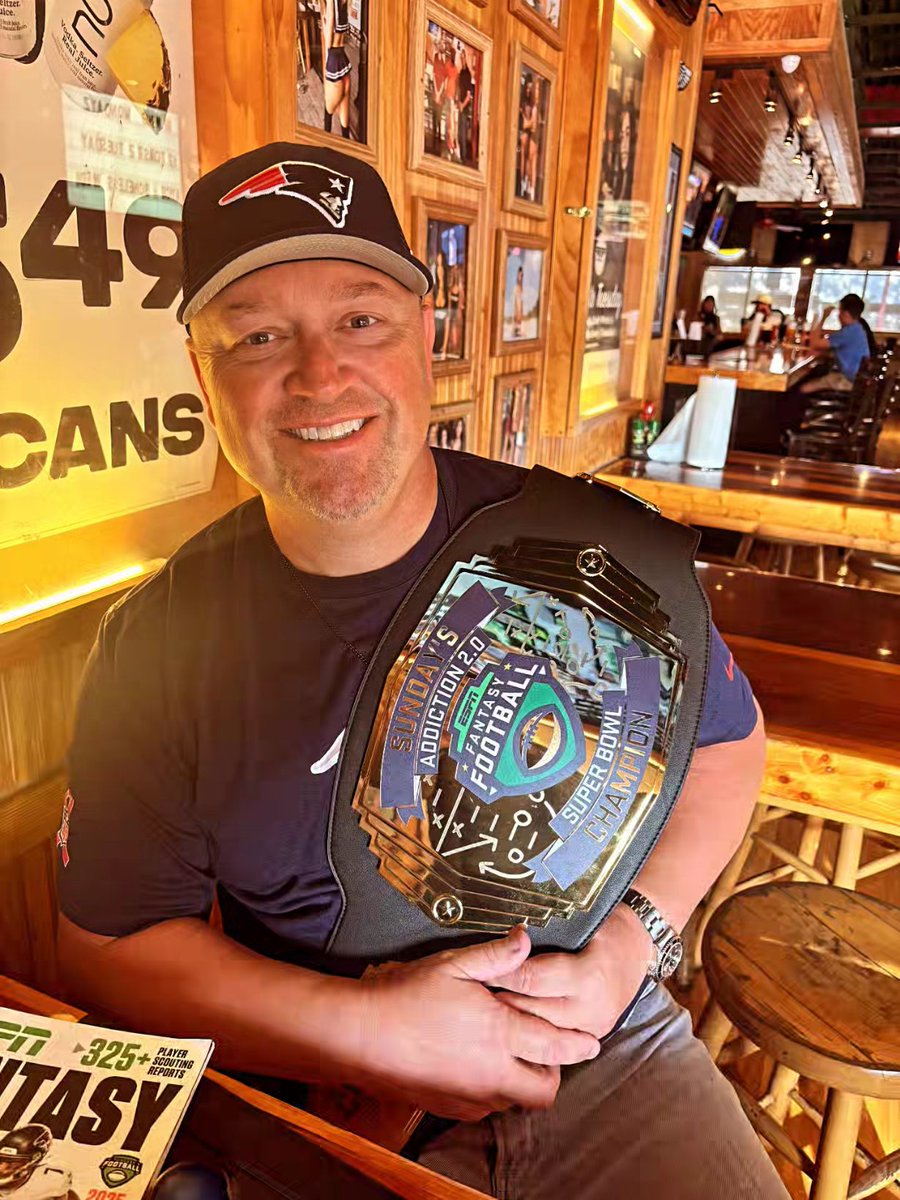 shadowcastfly's tweet image. Rolling into your fantasy draft as the defending champ....
.
.
#espnfantasyfootball #trophysmack #FantasyFootball #FFNOW