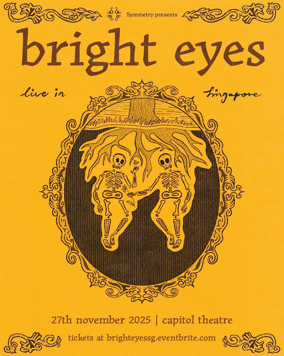 More Than Good Hooks (@mtgh) on Twitter photo Singapore! <a href="/brighteyesband/">Bright Eyes</a> will perform live at the Capitol Theatre on 27th November, tickets are on sale via <a href="/eventbrite/">Eventbrite</a>! <a href="/SymmetrySG/">Symmetry</a>
eventbrite.sg/e/bright-eyes-… Singapore! <a href="/brighteyesband/">Bright Eyes</a> will perform live at the Capitol Theatre on 27th November, tickets are on sale via <a href="/eventbrite/">Eventbrite</a>! <a href="/SymmetrySG/">Symmetry</a>
eventbrite.sg/e/bright-eyes-…