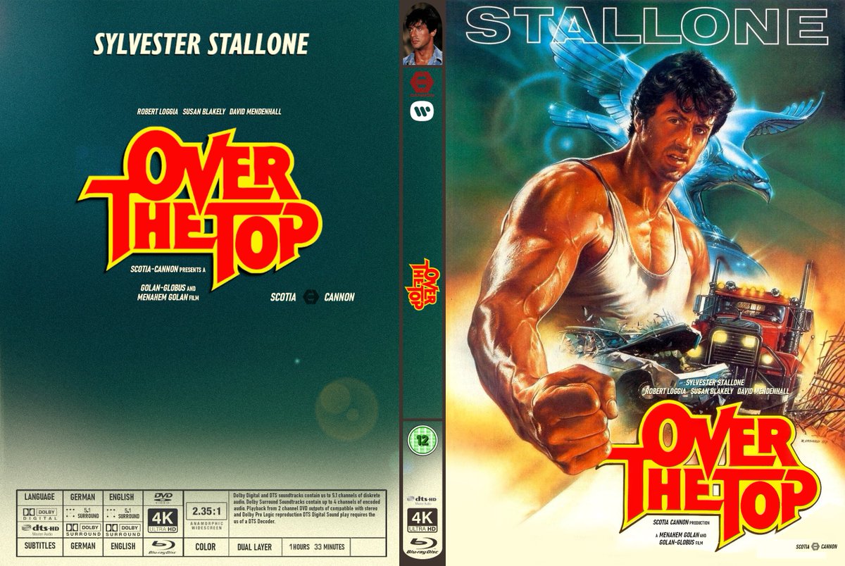 MartinKeyArt's tweet photo. Over the Top (1987) / US DVD Cover für #Bluray #DVD #4KUltraHD / Original Größe zum Download für jedes DVD Cover #MartinKeyArt / Größe  2730 x 1830 / #Action #Drama #Sport / #SylvesterStallone #DavidMendenhall #RobertLoggia / Dir. #MenahemGolan https://t.co/ca2890pmbm