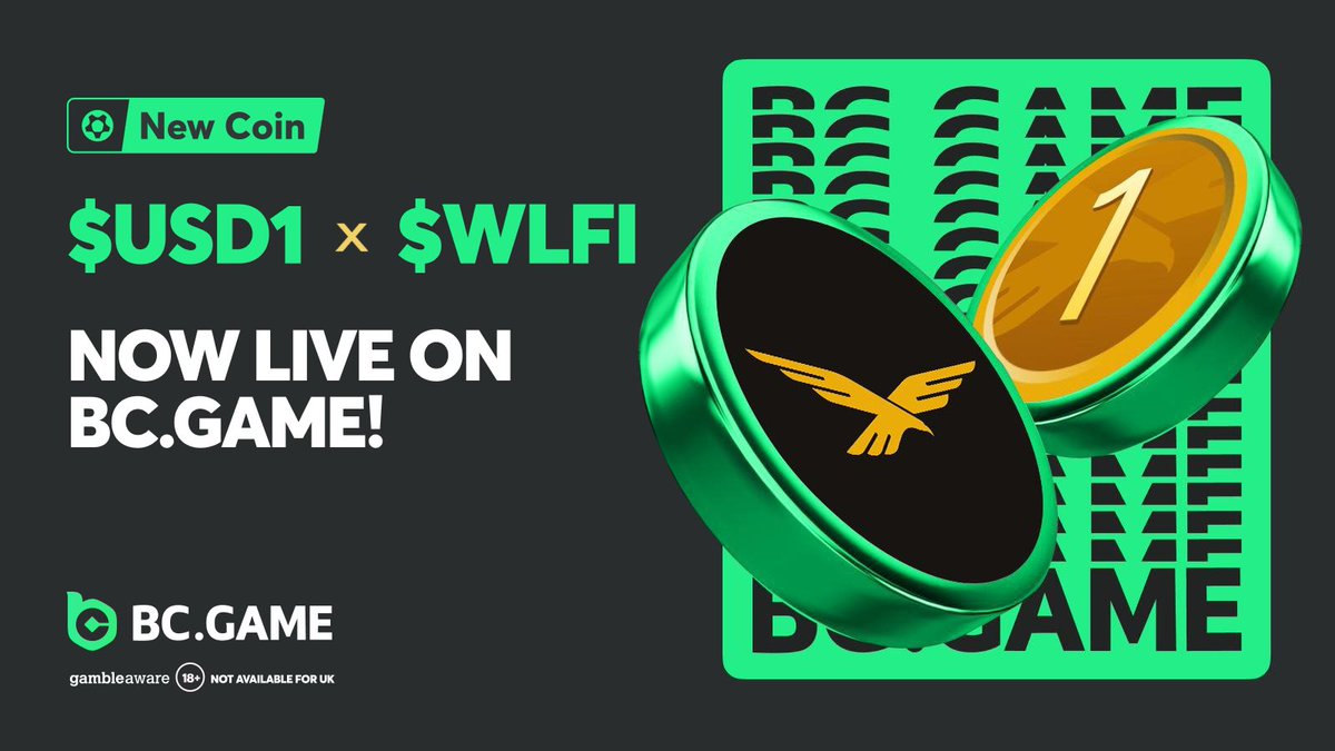 🪙BCGAME now supports $USD1 and $WLFI!

Want a shot at free $USD1 or $WLFI? Here's your chance:
✅ Retweet this post
✅ Tag 3 friends
✅ Drop your UID below

Don’t miss your chance to grab a share of $500 worth of #USD1 &amp; #WLFI —invite your friends and win together!